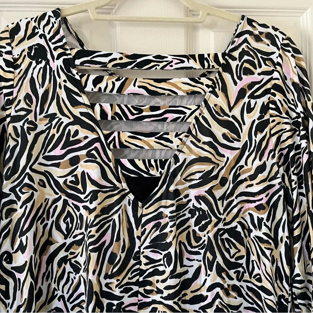 Lilly Pulitzer Ophelia Swing Dress, Can You Zee Me, Size Large - Picture 5 of 8